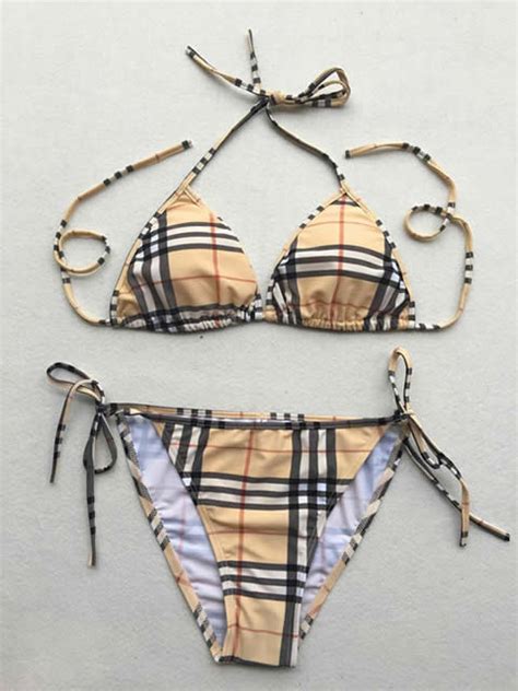 replica burberry bikinis|burberry one shoulder swimsuit.